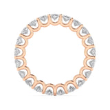 Rings 14K Gold Oval Diamond Eternity Band, Lab Grown