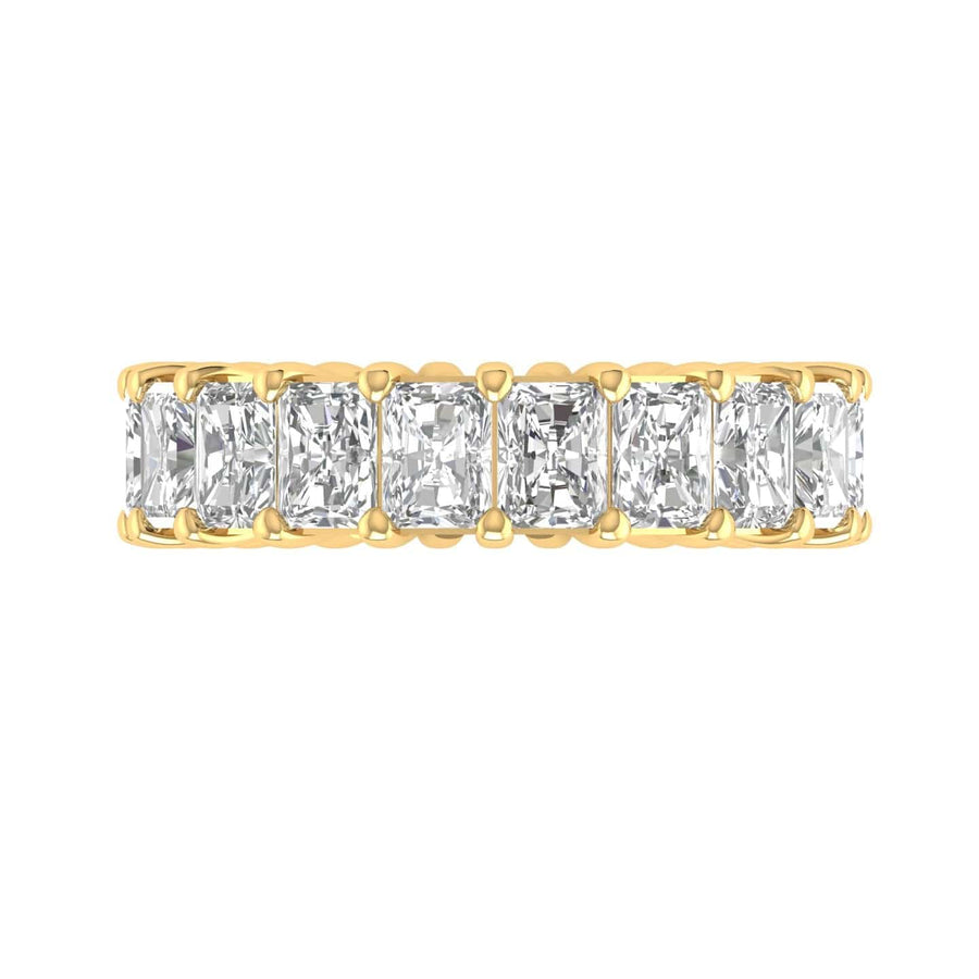 Rings 14K Gold Radiant Cut Diamond Eternity Ring Lab Grown