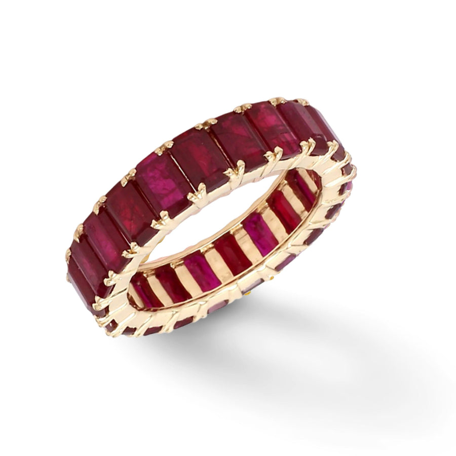 Rings 14K or 18K Gold Ruby Eternity Band