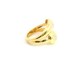 Rings 18K Gold Diamond Dome Diamond Wave Ring