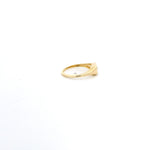 Rings 18K Gold East West Diamond Baby Dome Ring, Lab Grown