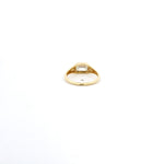 Rings 18K Gold East West Diamond Baby Dome Ring, Lab Grown