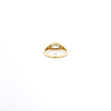 Rings 18K Gold East West Diamond Baby Dome Ring, Lab Grown