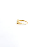 Rings 18K Gold East West Diamond Baby Dome Ring, Lab Grown