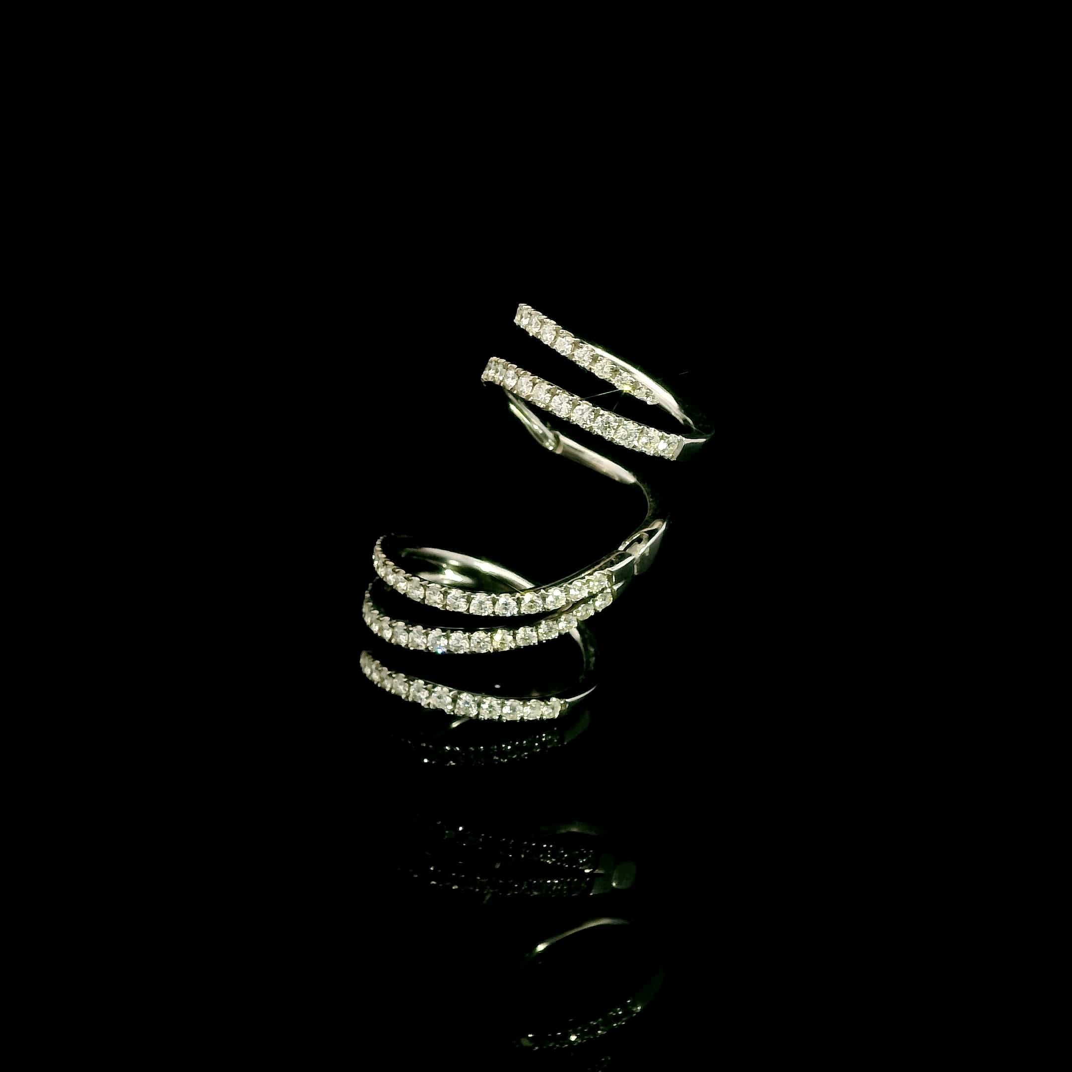 Rings 18K Milano Gold and Diamond Wrap Around Ring