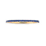 Rings 6 / Rose Gold 14K Gold and Blue Sapphire Eternity Stacking Rings