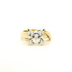 Rings 6 / Rose Gold / 2 carat 18K Gold Diamond Cat Ring Made To Benefit The Kittens, Lab Grown