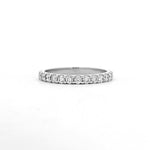 Rings 6 / White Gold / 14K 14K & 18K Gold Small Round Diamond Eternity Ring, Lab Grown