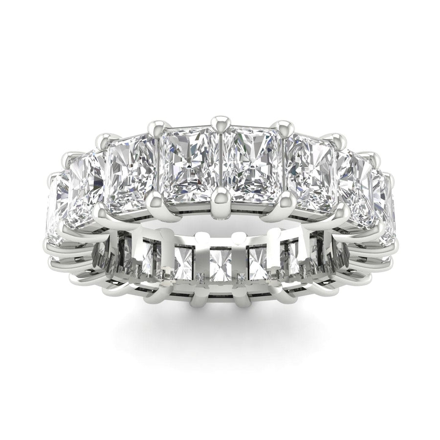 Rings 6 / White Gold / 4.9 ct 14K Gold Princess Cut Diamond Eternity Ring, Lab Grown