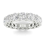 Rings 6 / White Gold / 4.97 ct 14K & 18K Gold Round Diamond Eternity Band