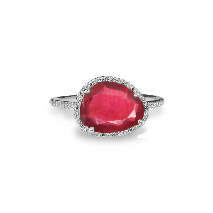 Rings 6 / White Gold Ruby and Diamond Ring