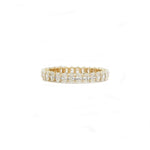Rings 6 / Yellow Gold / 14K 14K & 18K Gold Oval Diamond Eternity Ring, Lab Grown, 1.7 cts