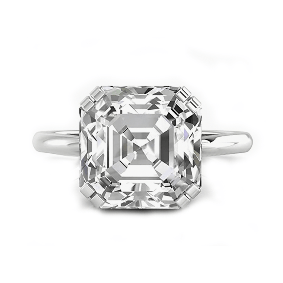 Rings Ascher Cut Diamond Engagement Rings