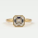 Rings Asscher Cut Bezel Setting