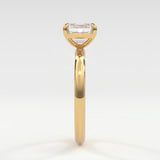 Rings Asscher Cut Diamond Solitaire Band