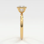 Rings Cushion Cut Bezel Setting