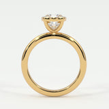 Rings Cushion Cut Bezel Setting
