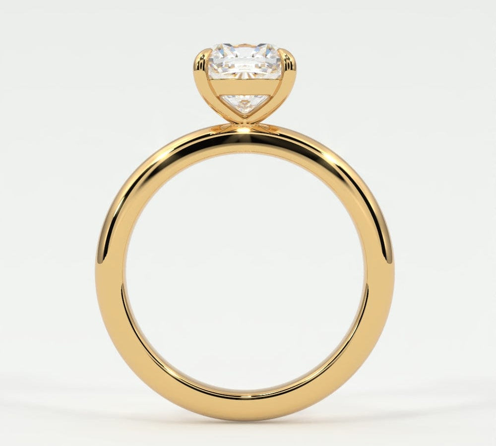 Rings Cushion Cut Diamond Solitaire Band