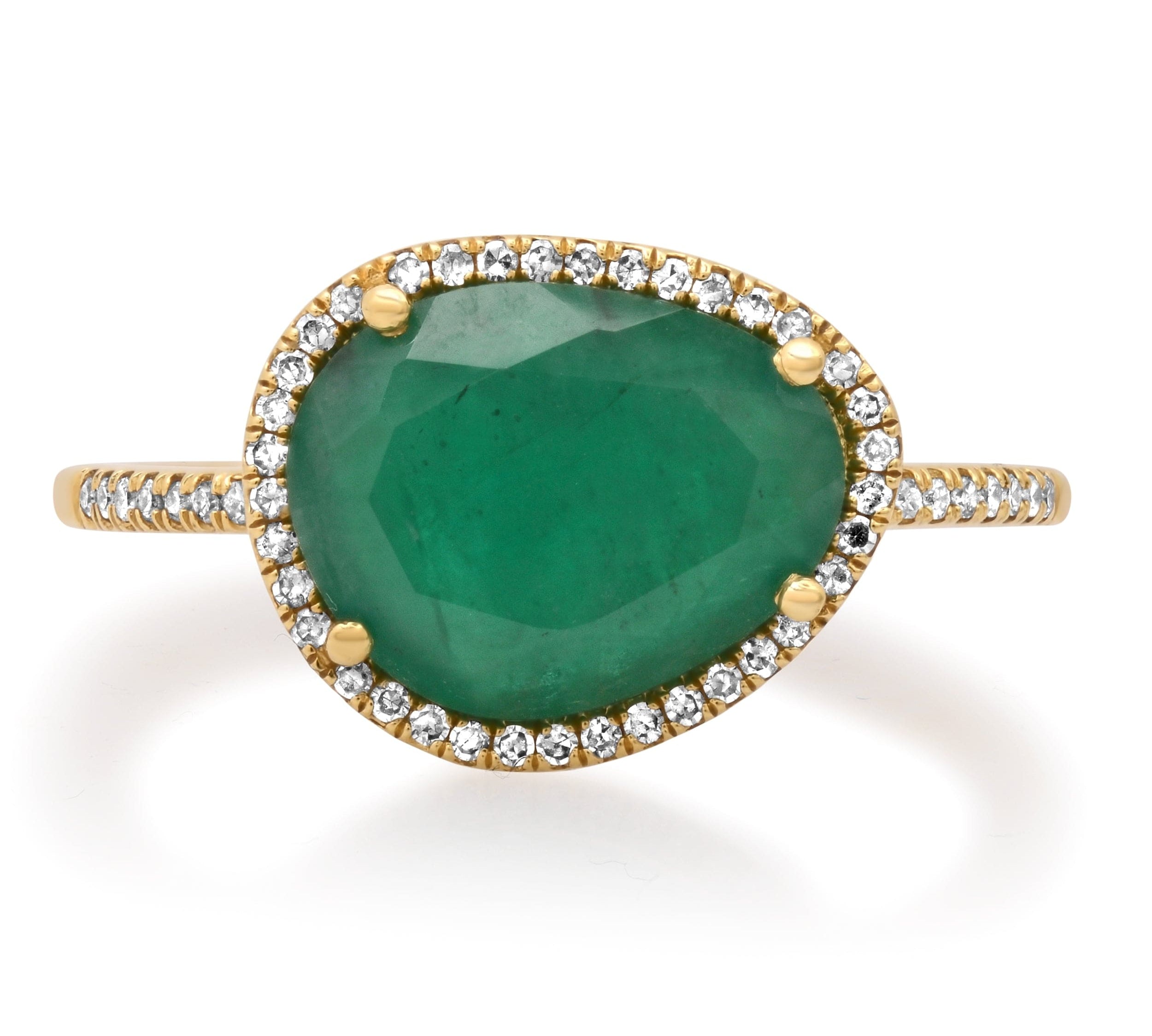 Rings Emerald and Diamond Ring