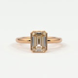 Rings Emerald Cut Bezel Setting