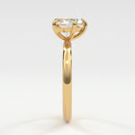 Rings Heart Shape Diamond Solitaire Band