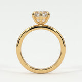 Rings Heart Shape Diamond Solitaire Band