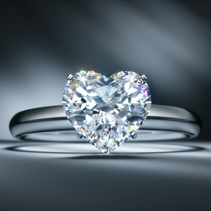 Rings Heart Shaped Diamond Engagement Rings