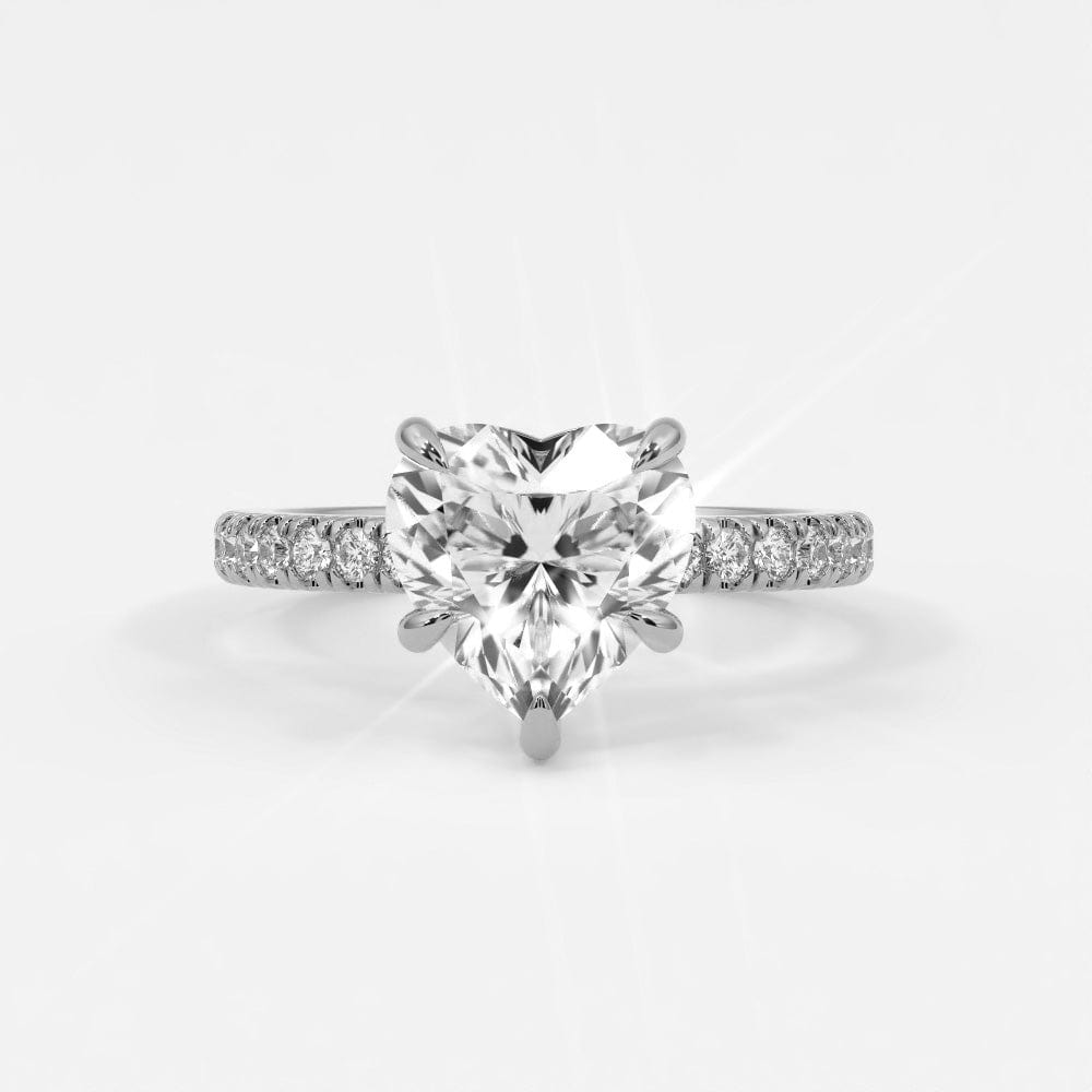 Rings Heart Shaped Diamond Engagement Rings, Lab Grown
