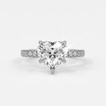 Rings Heart Shaped Diamond Engagement Rings, Lab Grown