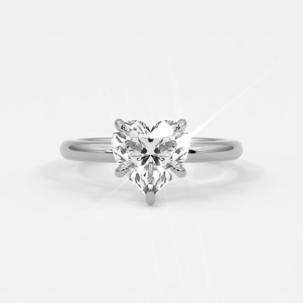 Rings Heart Shaped Diamond Engagement Rings, Lab Grown
