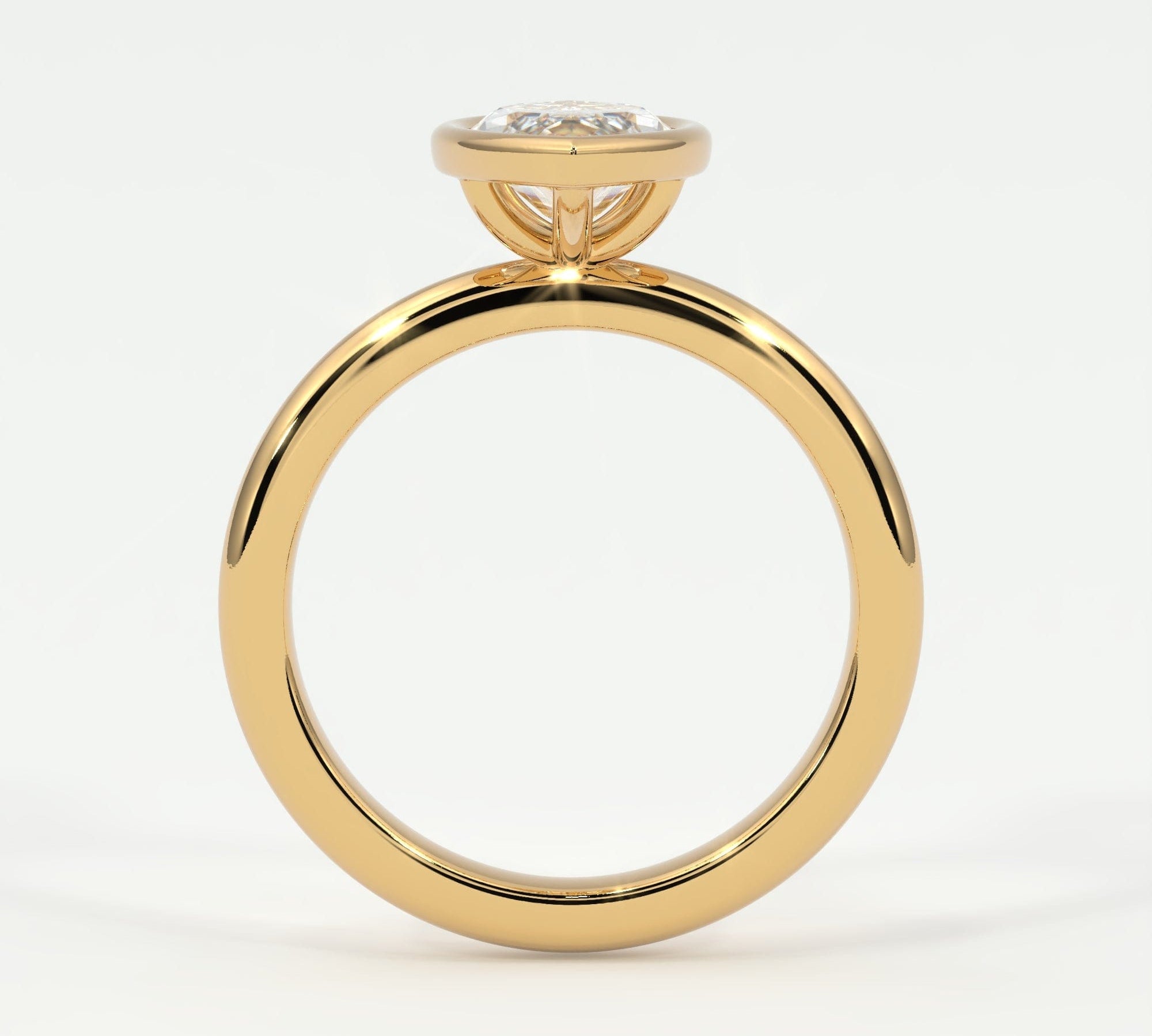 Rings Marquise Cut Bezel Setting