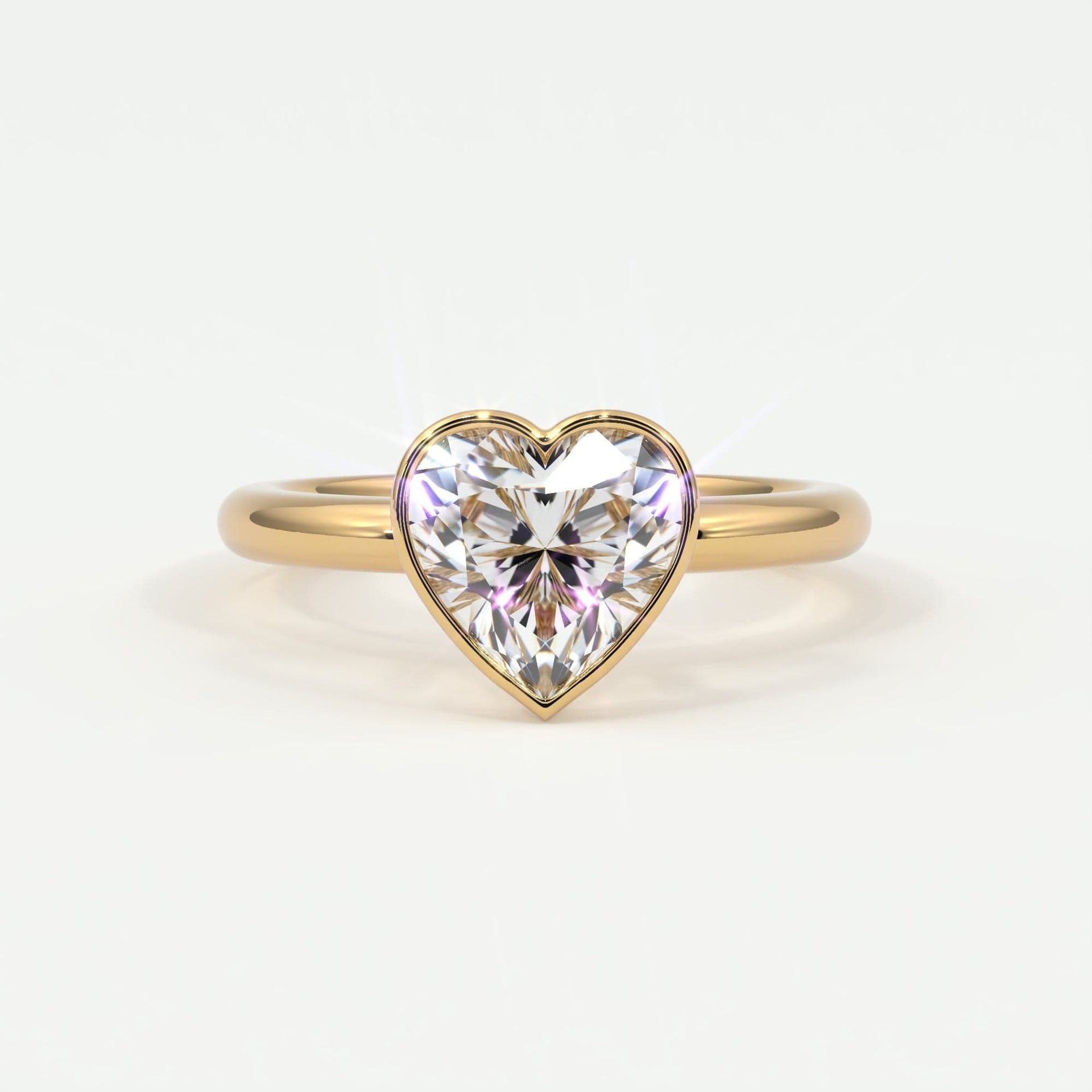 Heart Shape Bezel Setting – Audrey Nicole Diamonds