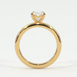 Rings Oval Cut Diamond Solitaire Band