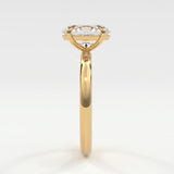 Rings Oval Cut Diamond Solitaire Band