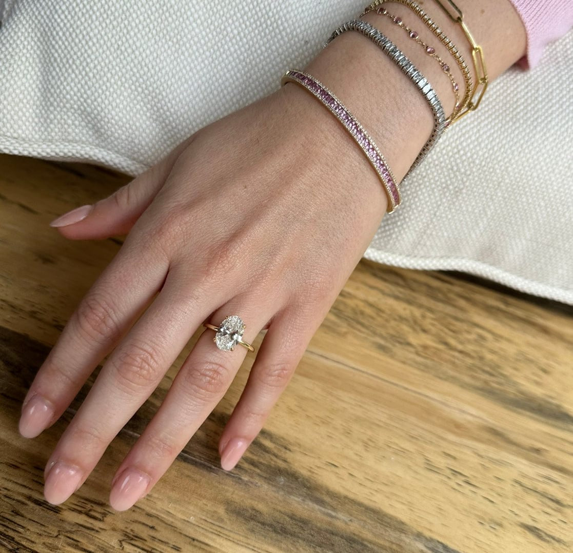 Rings Oval Diamond Engagement Rings, Lab Grown