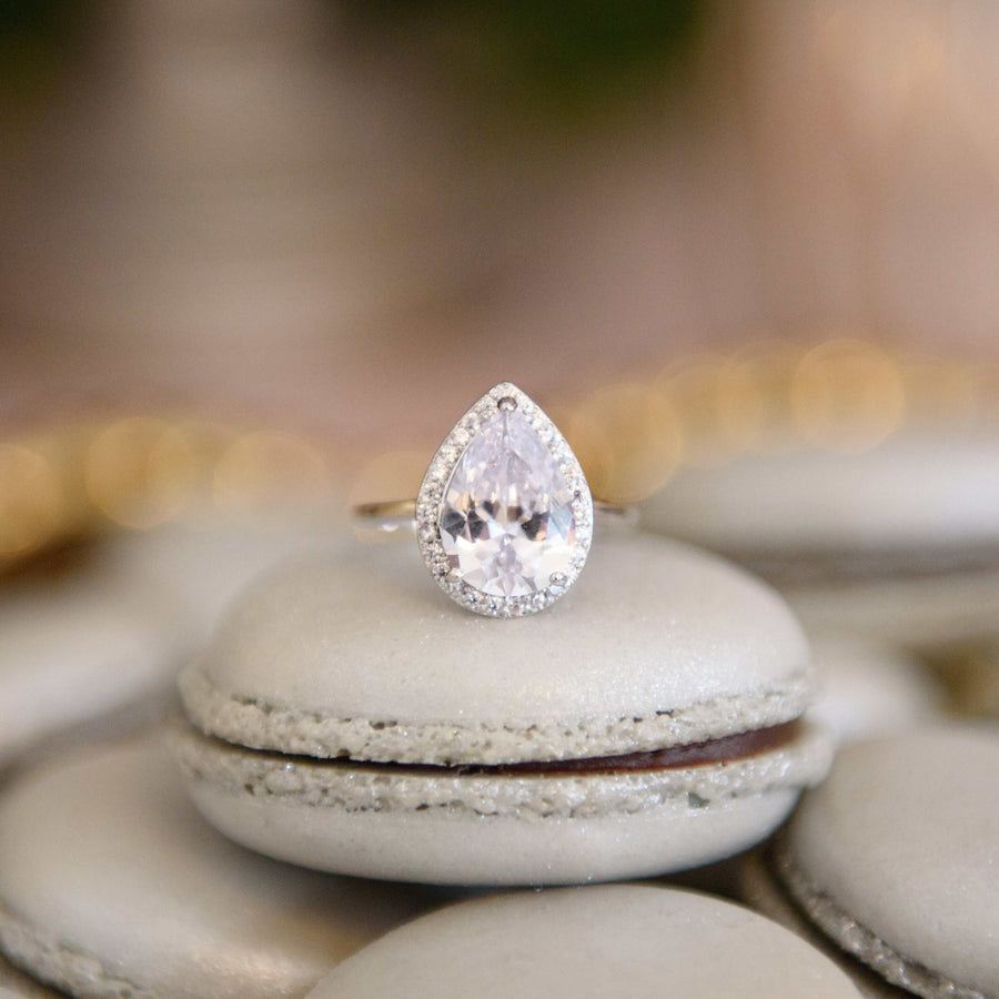 Rings Pear Diamond Engagement Rings, Lab Grown