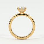 Rings Pear Shape Diamond Solitaire Band