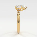 Rings Pear Shape Diamond Solitaire Band