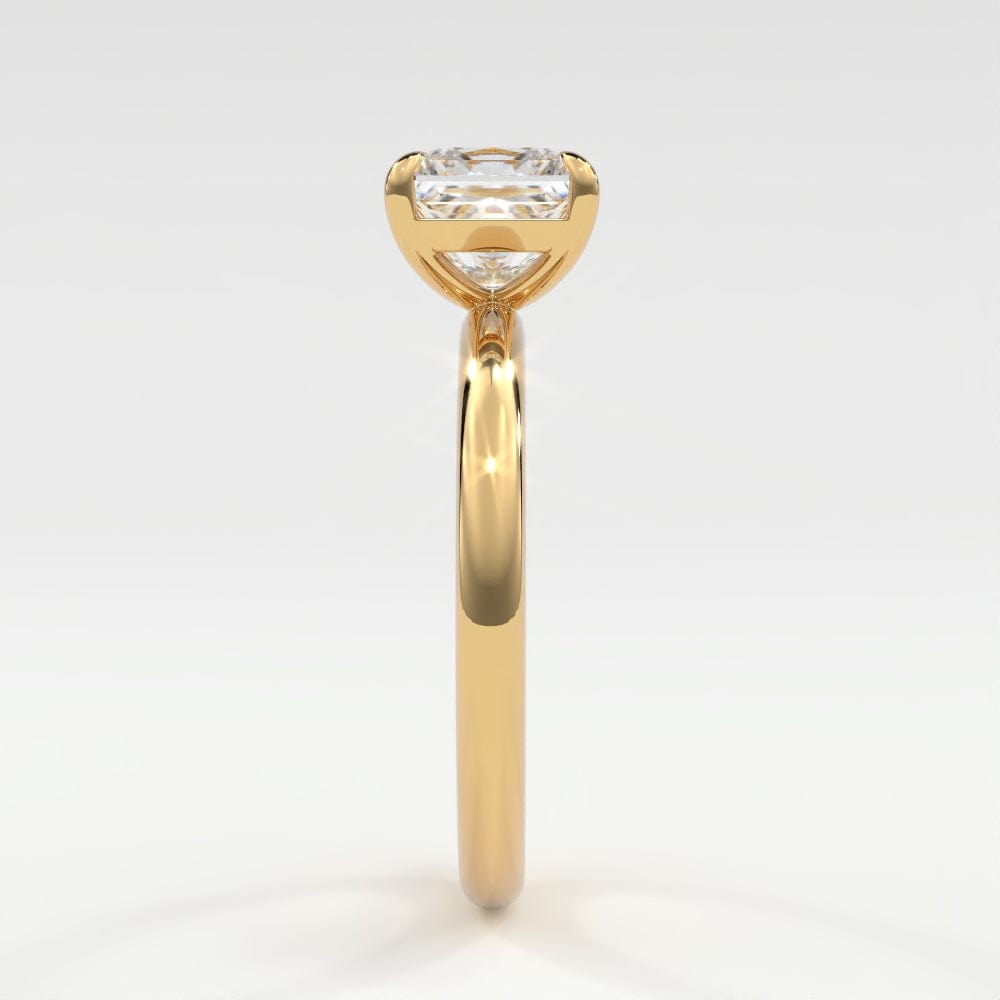 Rings Princess Cut Diamond Solitaire Band
