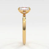 Rings Radiant Cut Diamond Solitaire Band