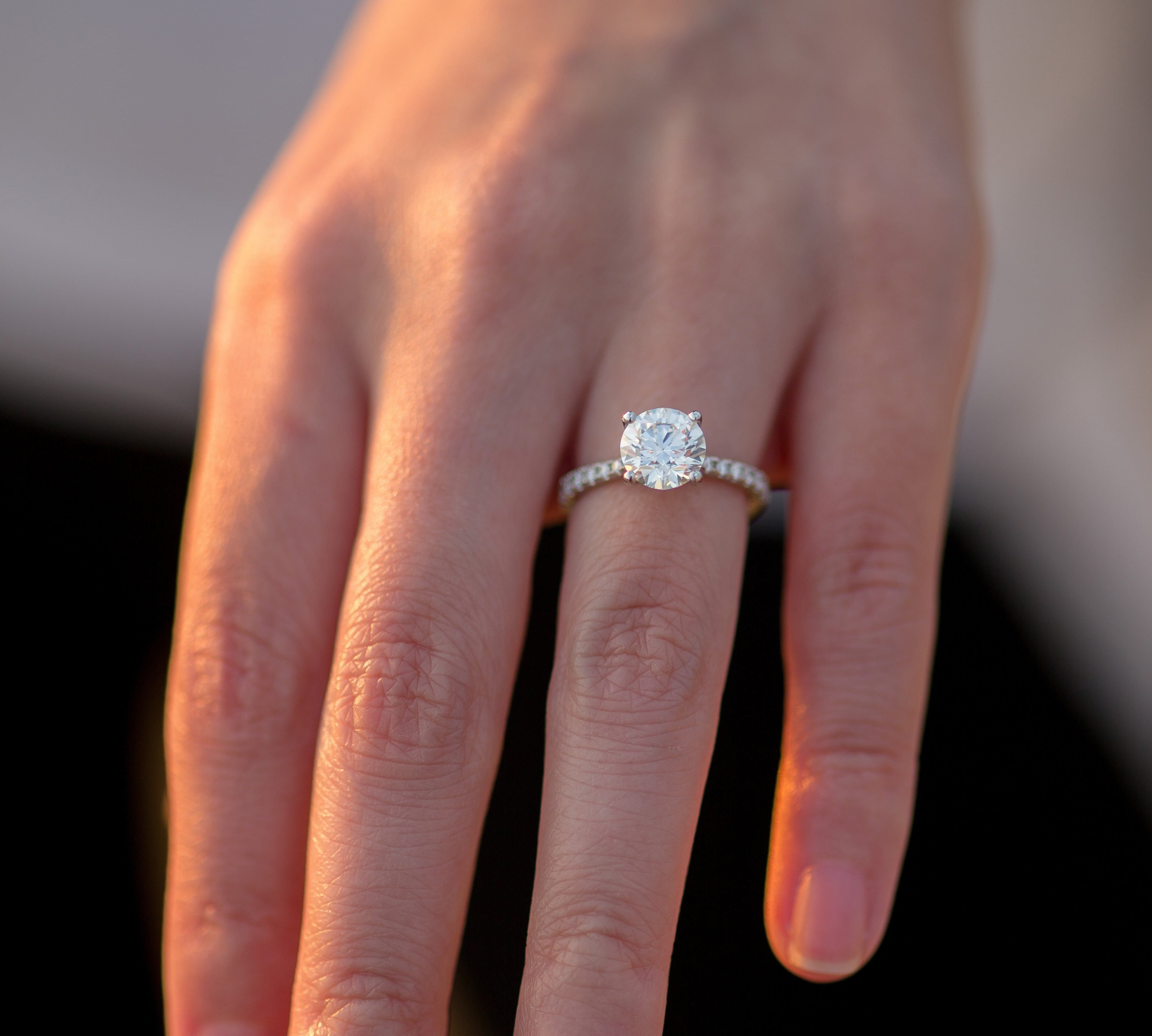 Rings Round Diamond Engagement Rings, Lab Grown