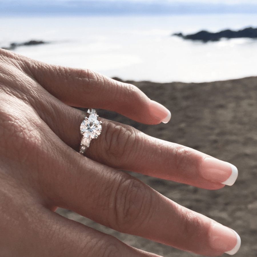 Rings Round Diamond Engagement Rings, Lab Grown