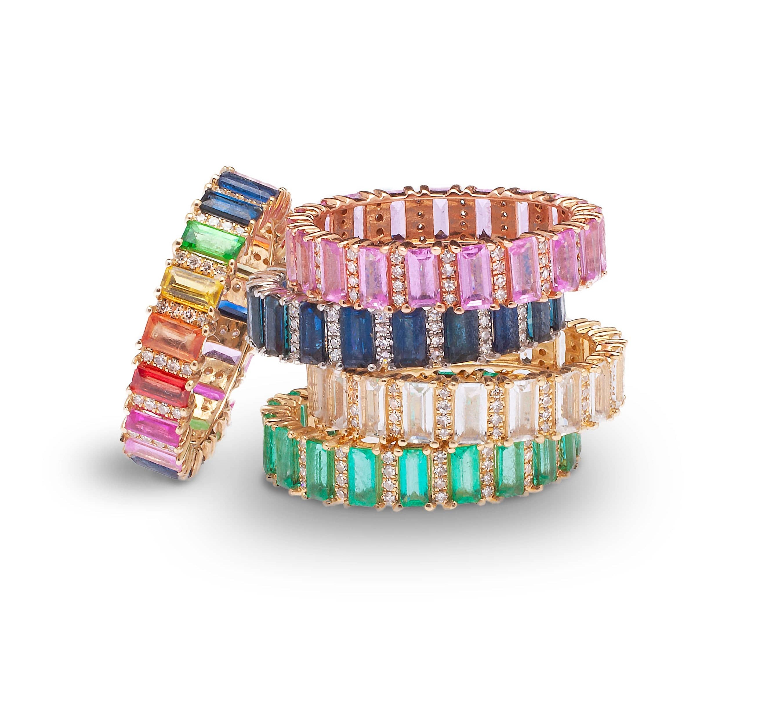 Rings Ruby and Diamond Eternity Ring