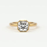Rings Square Radiant Cut Bezel Setting