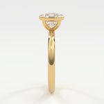 Rings Square Radiant Cut Bezel Setting