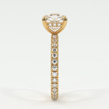 Rings Square Radiant Cut Diamond Engagement Rings, Lab Grown