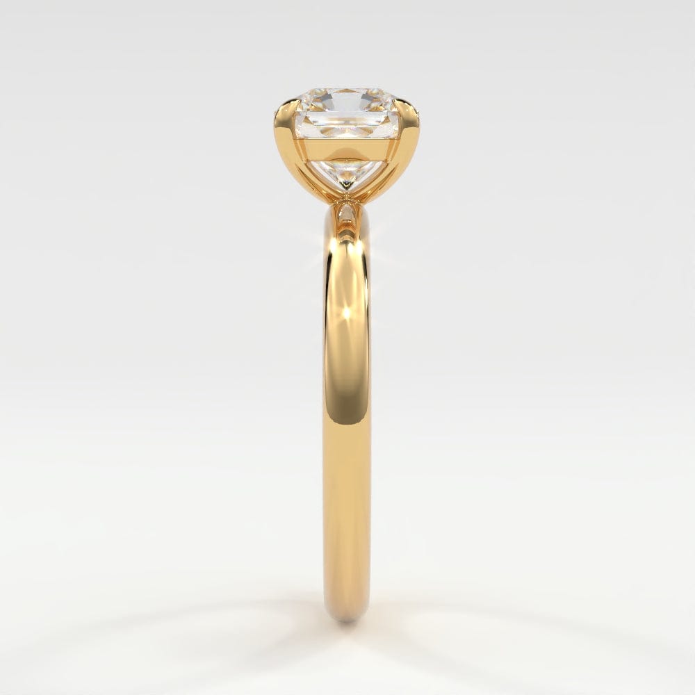 Rings Square Radiant Cut Diamond Solitaire Band