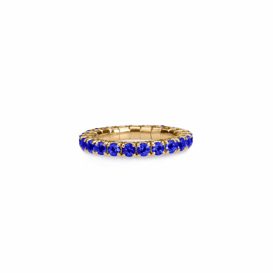 Rings Stretch & Stack Blue Sapphire Eternity Rings, .6-3.0 Carats